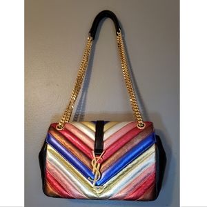 Auth YSL Soft Envelope Bag!